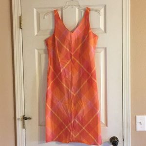 Orange plaid sundress